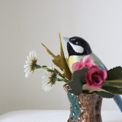 【花瓶・一輪挿し】Quail Ceramics クエールセラミックス イギリス製 シジュウカラ 小花入れ Bud Vase【結婚式　鳥 ギフト 雑貨】