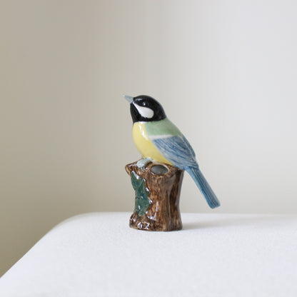 【花瓶・一輪挿し】Quail Ceramics クエールセラミックス イギリス製 シジュウカラ 小花入れ Bud Vase【結婚式　鳥 ギフト 雑貨】