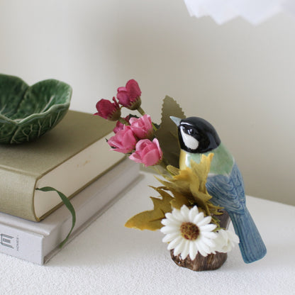 【花瓶・一輪挿し】Quail Ceramics クエールセラミックス イギリス製 シジュウカラ 小花入れ Bud Vase【結婚式　鳥 ギフト 雑貨】