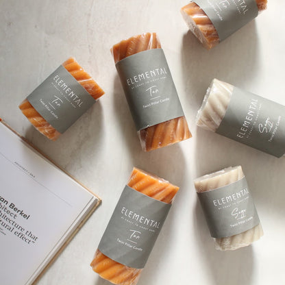 【キャンドル】Coast to Coast ツイスト ピラーキャンドル Small / 2026 SS【結婚式 ウェルカムグッズ キャンドル】