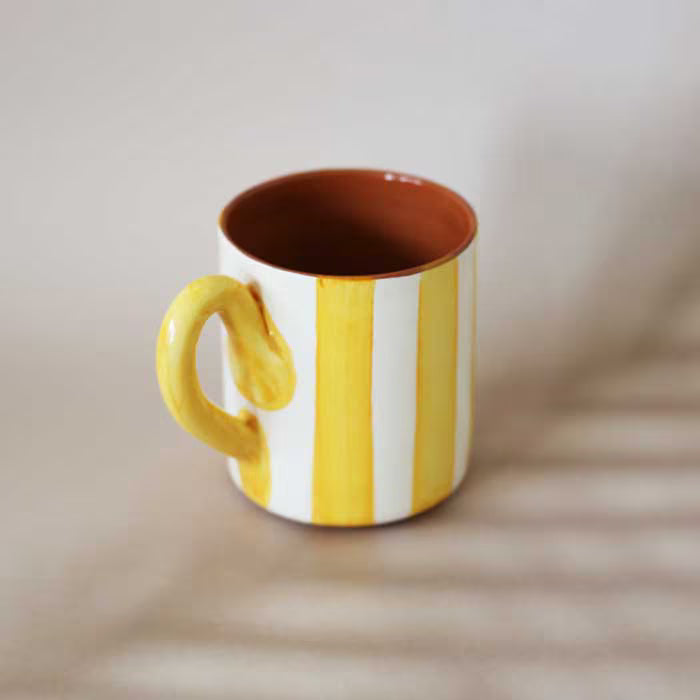【マグ】Casa Cubista ストライプ マグカップ タンジェリン (450ml)【結婚式 ギフト 雑貨】