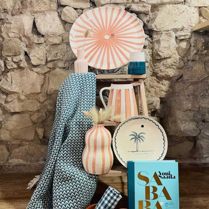 【マグ】Casa Cubista ストライプ マグカップ テラコッタ (450ml)【結婚式 ギフト 雑貨】