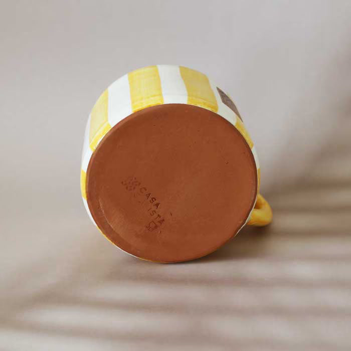 【マグ】Casa Cubista ストライプ フラットマグ タンジェリン (450ml)【結婚式 ギフト 雑貨】