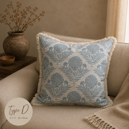 【クッションカバー】Casa de ivy オリジナル クッションカバー フローラル(D) 45×45【結婚式 ギフト インテリア雑貨】