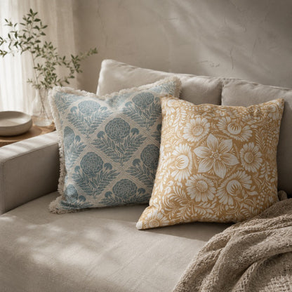 【クッションカバー】Casa de ivy オリジナル クッションカバー フローラル(D) 45×45【結婚式 ギフト インテリア雑貨】