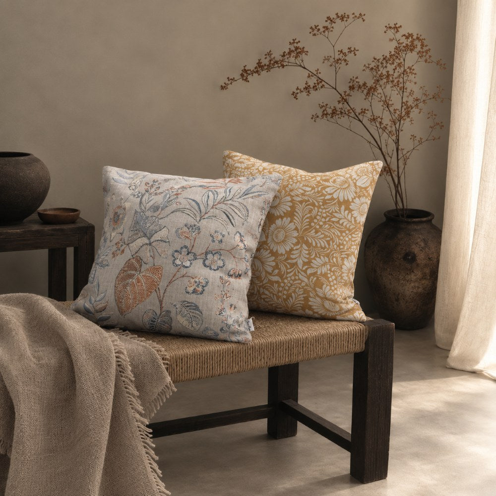 【クッションカバー】Casa de ivy オリジナル クッションカバー フローラル(B) 45×45【結婚式 ギフト インテリア雑貨】