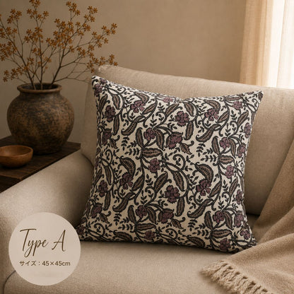 【クッションカバー】Casa de ivy オリジナル クッションカバー フローラル(A) 45×45【結婚式 ギフト インテリア雑貨】