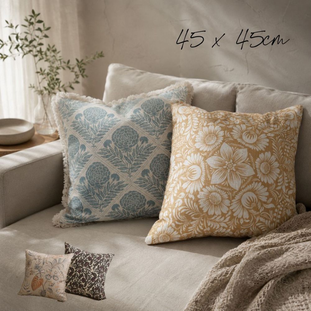 【クッションカバー】Casa de ivy オリジナル クッションカバー フローラル(A) 45×45【結婚式 ギフト インテリア雑貨】
