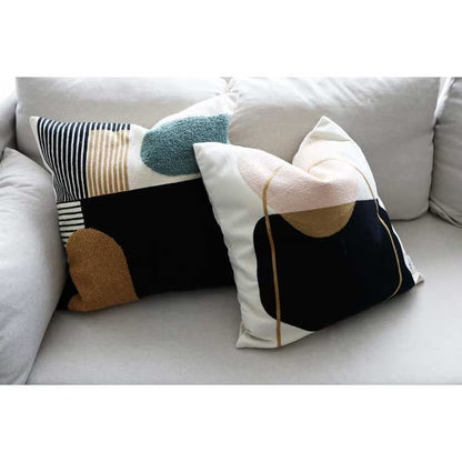【クッションカバー】Casa de ivy オリジナル クッションカバー ジオメトリー(B) 45×45【結婚式 ギフト インテリア雑貨】
