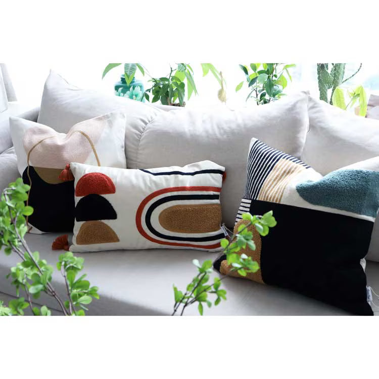 【クッションカバー】Casa de ivy オリジナル クッションカバー ジオメトリー(B) 45×45【結婚式 ギフト インテリア雑貨】