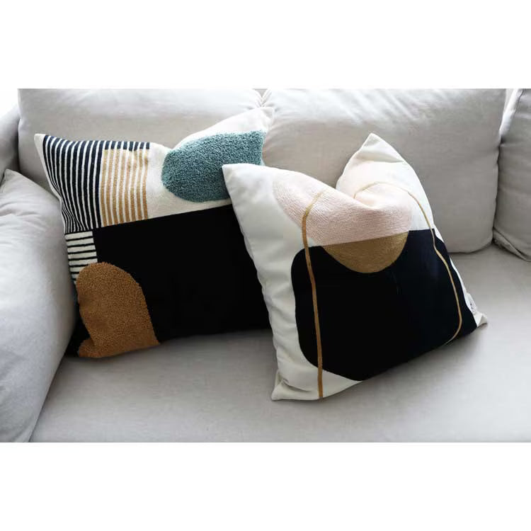 【クッションカバー】Casa de ivy オリジナル クッションカバー ジオメトリー(A) 45×45【結婚式 ギフト インテリア雑貨】