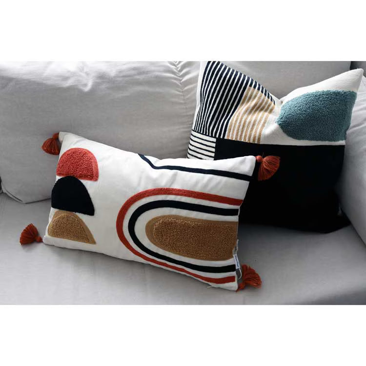 【クッションカバー】Casa de ivy オリジナル クッションカバー ジオメトリー(A) 45×45【結婚式 ギフト インテリア雑貨】