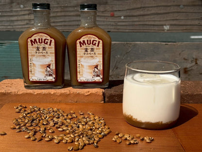 【麦茶ラテベース 浅煎り】　世界初！ノンカフェインシロップ　〔麦茶 無添加 世界初 ギフト 贈答 人気商品〕