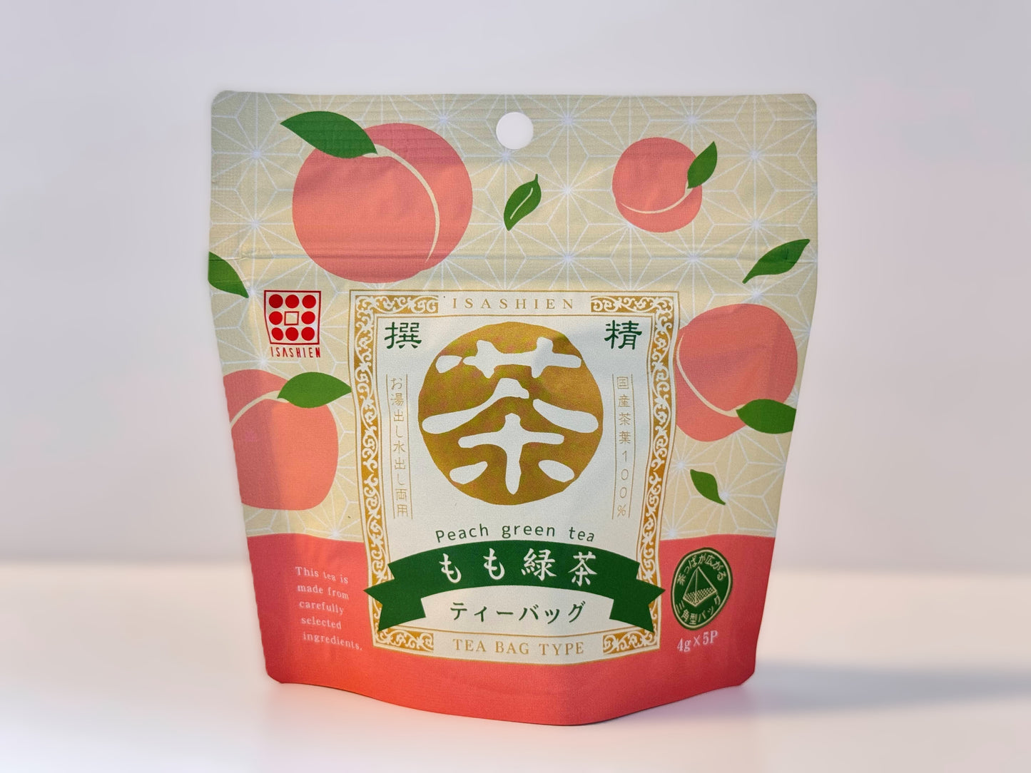 【丸茶シリーズmini 三角ティーバッグ もも緑茶】 〔お茶 ギフト 贈答 人気商品 フレーバー〕