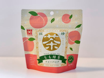 【丸茶シリーズmini 三角ティーバッグ もも緑茶】 〔お茶 ギフト 贈答 人気商品 フレーバー〕