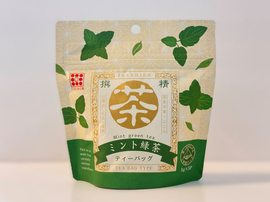 【丸茶シリーズmini 三角ティーバッグ ミント緑茶】 〔お茶 ギフト 贈答 人気商品 フレーバー〕