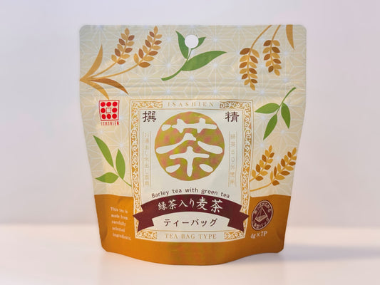 【丸茶シリーズmini 三角ティーバッグ 緑茶入麦茶】自家焙煎緑茶入麦茶 〔お茶 ギフト 贈答 人気商品〕