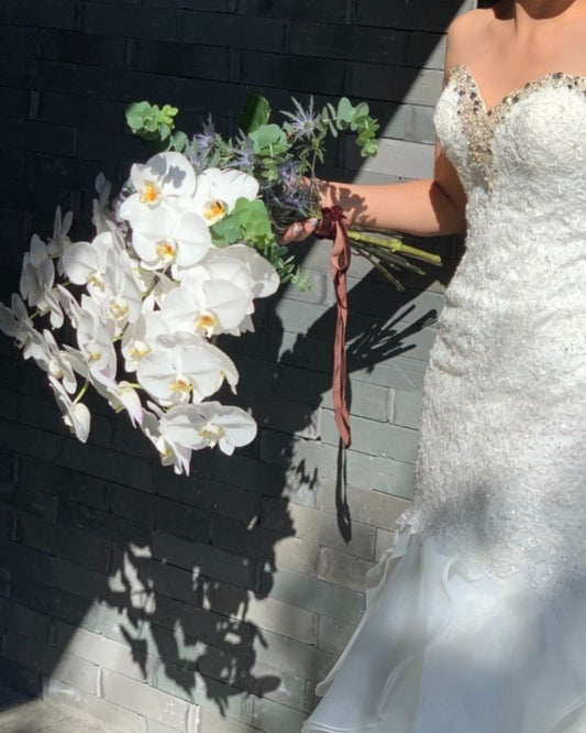 《生花》胡蝶蘭(コチョウラン)のブーケ《結婚式 生花 フラワー ブライダル》