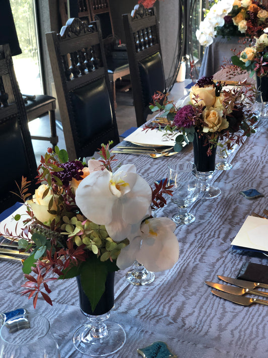 《生花》胡蝶蘭の和洋モダンゲストテーブル《結婚式 生花 フラワー ブライダル》