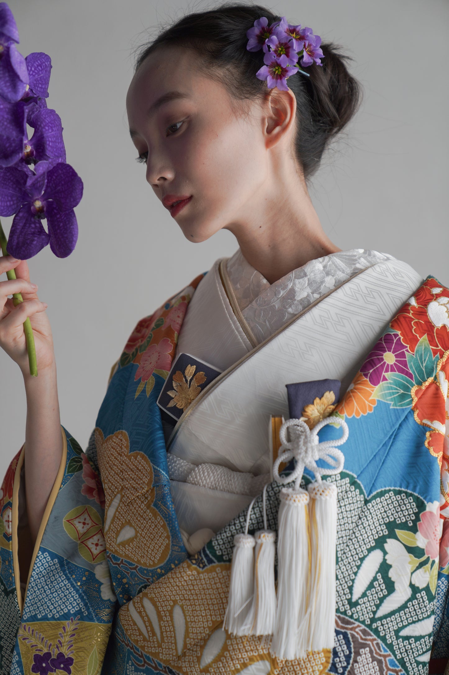 青雅彩花織【結婚式 和装 色打掛 レンタル】