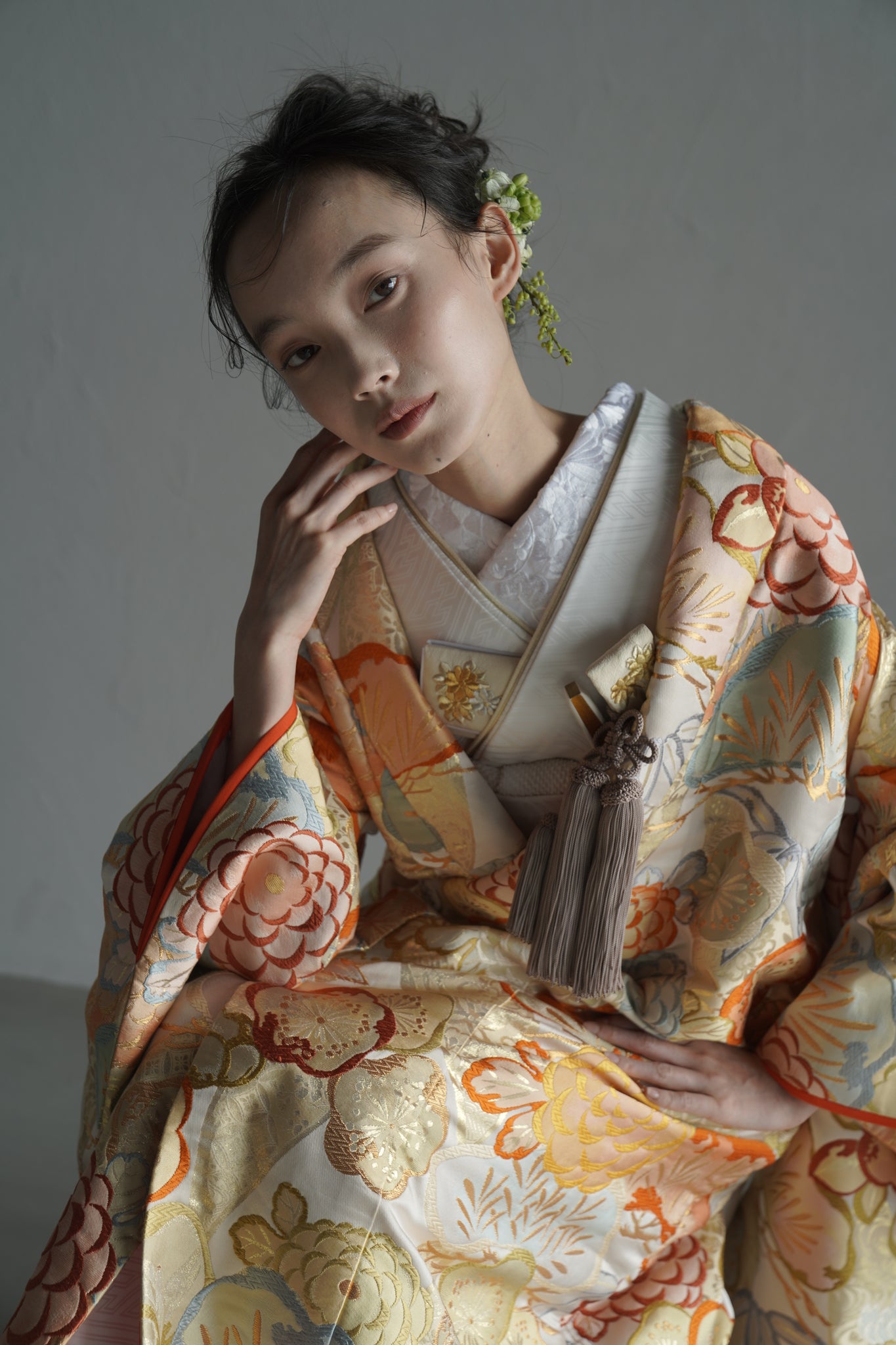 ⾦彩に薫る花綾の舞【結婚式 和装 色打掛 レンタル】 – 結婚式準備