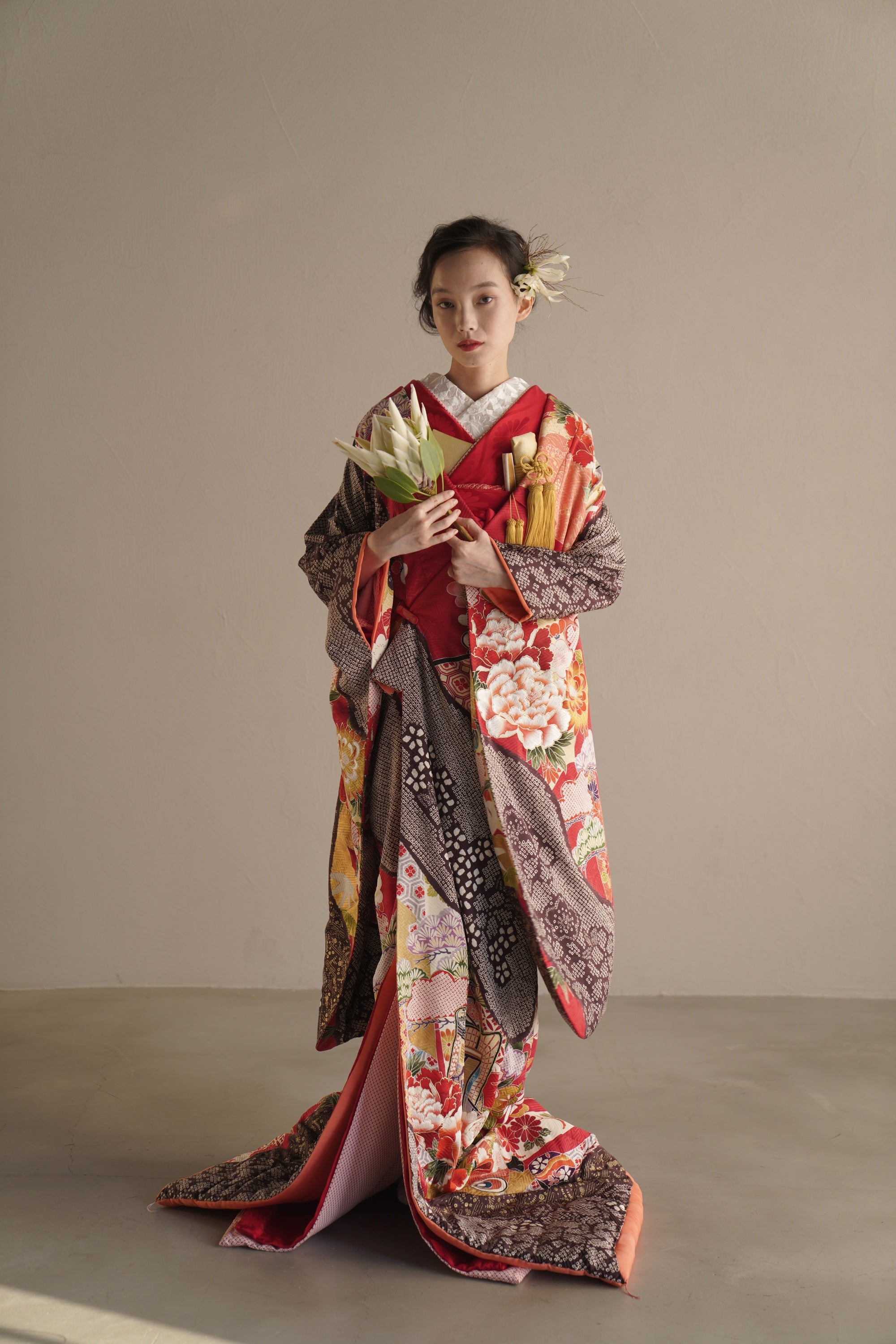 紅染絞り花錦【結婚式 和装 色打掛 レンタル】 – 結婚式準備サイトCORDY