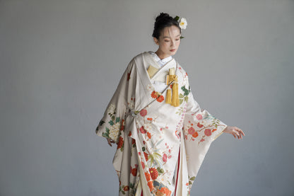 白花の綾【結婚式 和装 色打掛 レンタル】