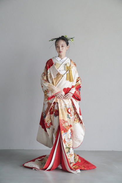 瑞祥の花【結婚式 和装 色打掛 レンタル】