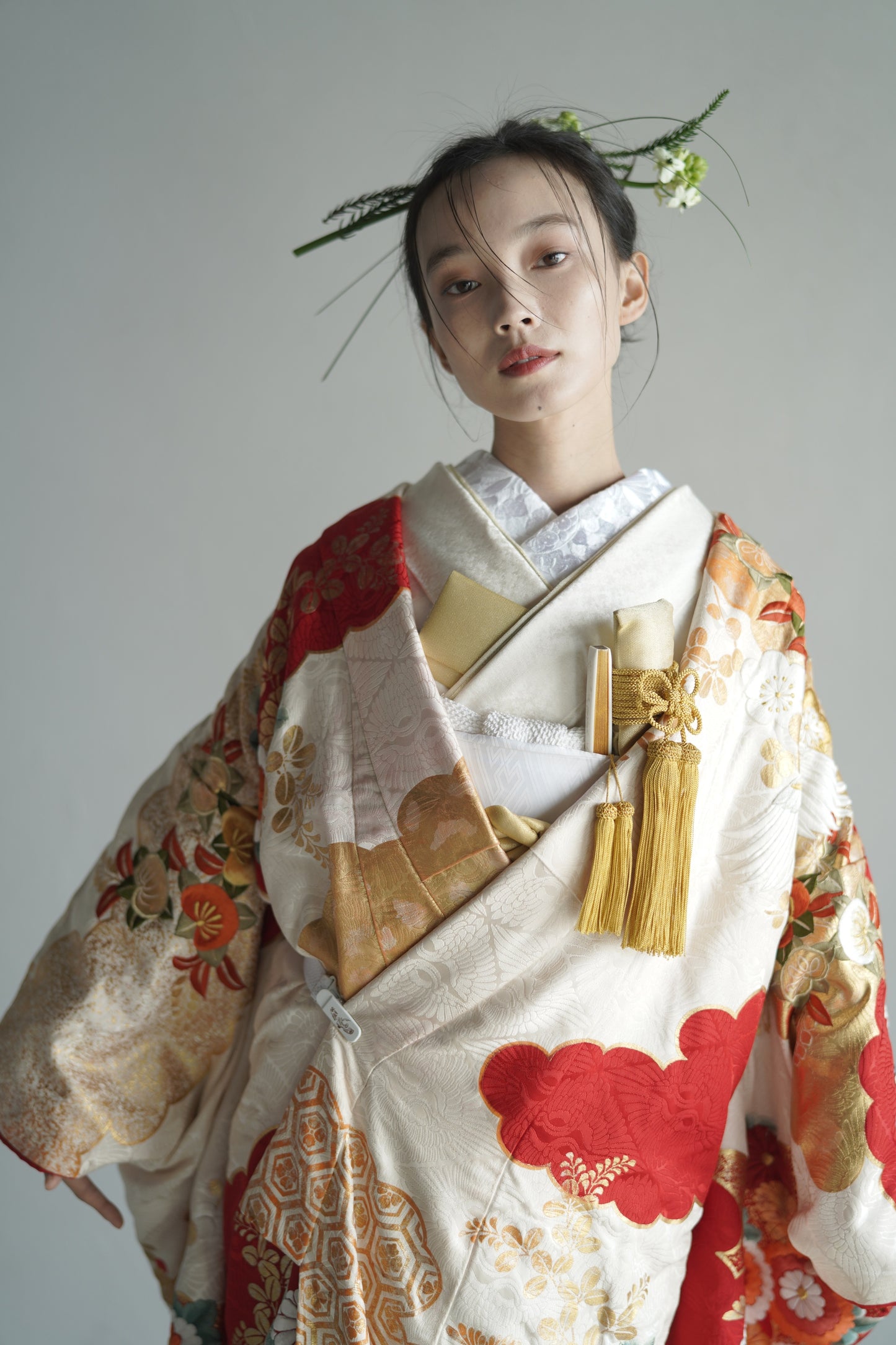 瑞祥の花【結婚式 和装 色打掛 レンタル】