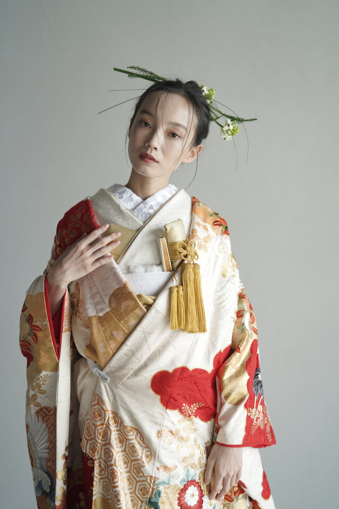瑞祥の花【結婚式 和装 色打掛 レンタル】