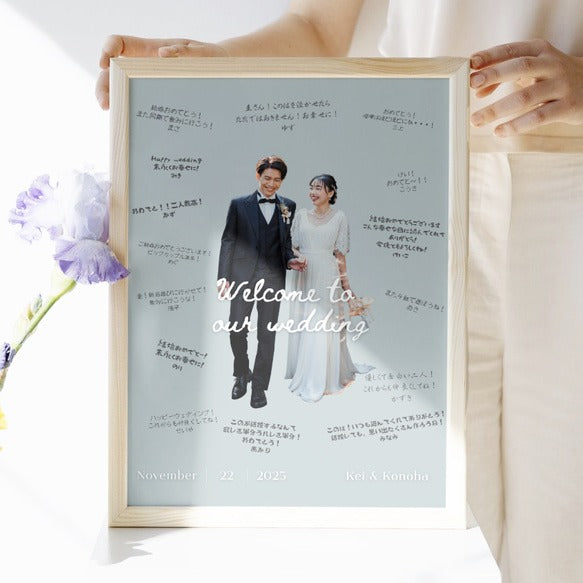 ゲスト参加型　寄せ書き　ウェルカムボード　結婚式 ウェルカムツリー ウェディング　韓国