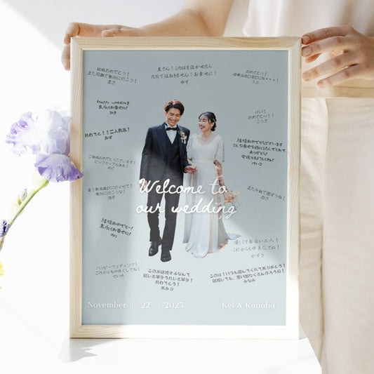 ゲスト参加型　寄せ書き　ウェルカムボード　結婚式 ウェルカムツリー ウェディング　韓国