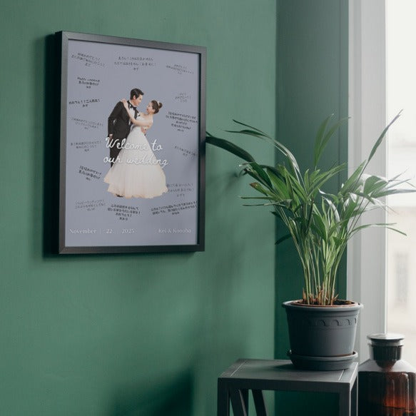 ゲスト参加型　寄せ書き　ウェルカムボード　結婚式 ウェルカムツリー ウェディング　韓国