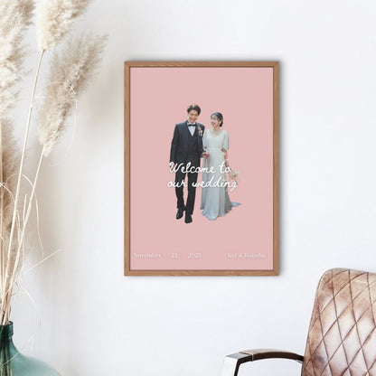 ゲスト参加型　寄せ書き　ウェルカムボード　結婚式 ウェルカムツリー ウェディング　韓国