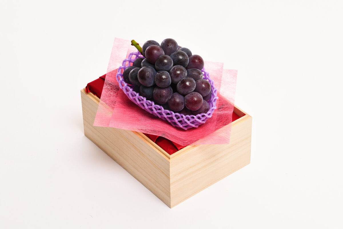 ナガノパープル 桐箱 1房【結婚式　引き出物　ギフト　フルーツ】