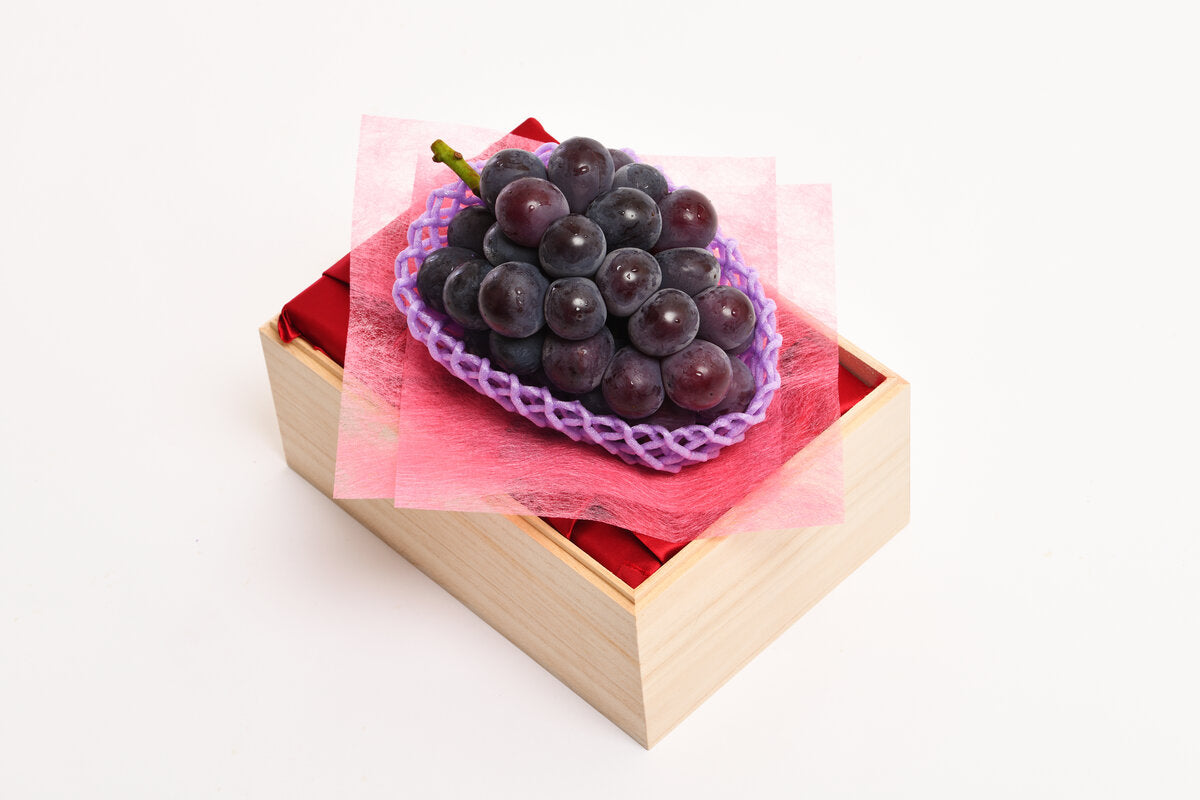 ナガノパープル 桐箱 1房【結婚式　引き出物　ギフト　フルーツ】