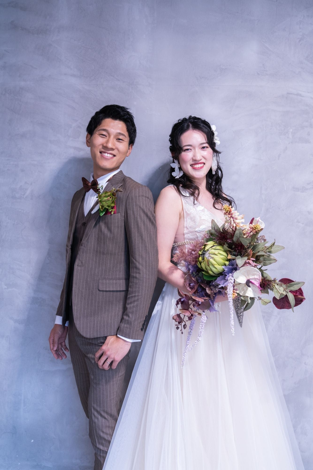 【造花 レンタルブーケ】プロテアブーケ 【結婚式 フラワー 造花 ブーケ ブートニア レンタル】