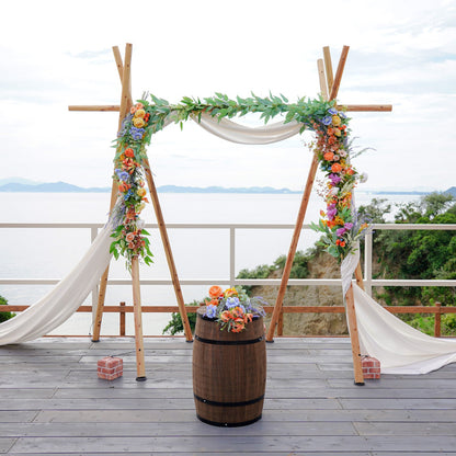 【レンタル・関西エリア】祭壇・高砂(木・花装飾・重りセット)【結婚式 フラワー 会場装花】