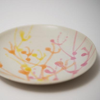 沖縄の海の縁起の珊瑚の小皿・取り皿/2枚セット/白色×薄紫色 【結婚式 ギフト 内祝い 結婚祝い 出産祝い】