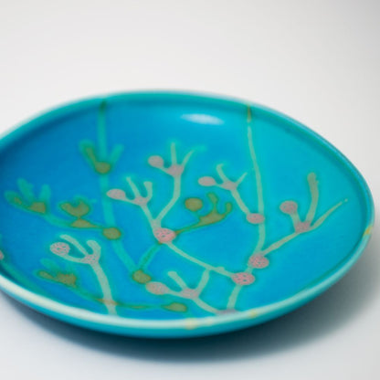 沖縄の海の縁起の珊瑚プレート/スカイブルー【結婚式 引き出物・ギフト】