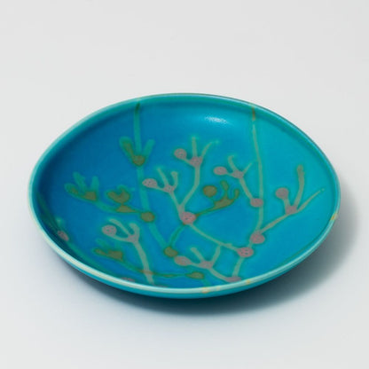 沖縄の海の縁起の珊瑚プレート/スカイブルー【結婚式 引き出物・ギフト】