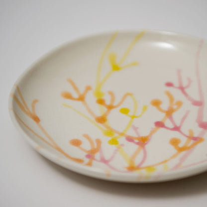 沖縄の海と縁起の良い珊瑚プレート/サンディーホワイト 【結婚式 ギフト 引き出物 食器類】