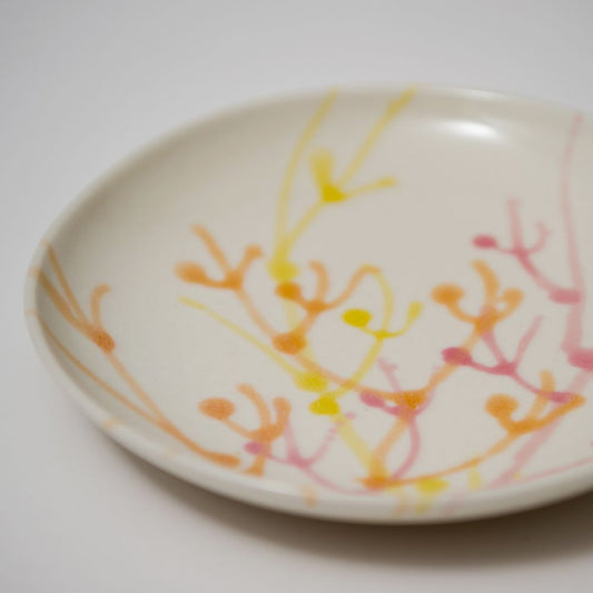 沖縄の海と縁起の良い珊瑚プレート/サンディーホワイト 【結婚式 ギフト 引き出物 食器類】
