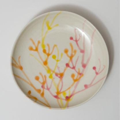 沖縄の海と縁起の良い珊瑚プレート/サンディーホワイト 【結婚式 ギフト 引き出物 食器類】