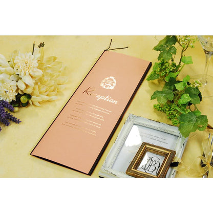 席次表A3サイズ ポケット ピンク【結婚式 ペーパー 席次表】