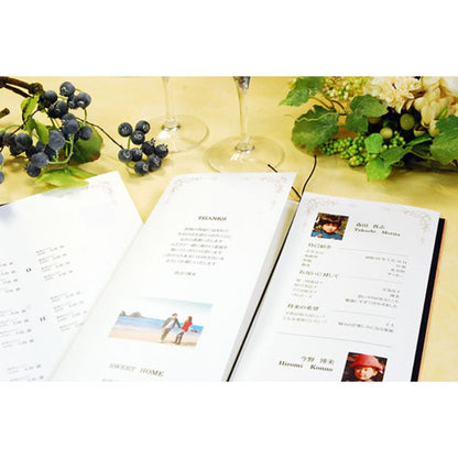 席次表A3サイズ ポケット ピンク【結婚式 ペーパー 席次表】