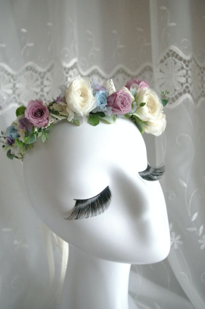 【プリザーブド】オーダーメイド[花冠]ブライダルアクセサリー 【結婚式 ヘアアクセサリー オーダーメイド】