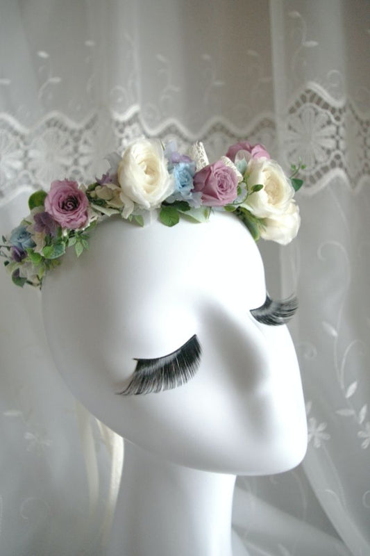 【プリザーブド】オーダーメイド[花冠]ブライダルアクセサリー 【結婚式 ヘアアクセサリー オーダーメイド】