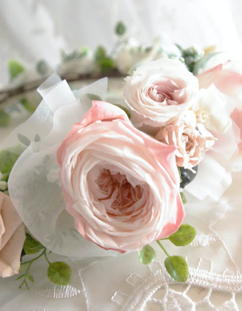 【プリザーブド】オーダーメイド[花冠]ブライダルアクセサリー 【結婚式 ヘアアクセサリー オーダーメイド】