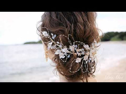 【ヘッドドレス】ヘッドピース ~ブライダルヘッドドレス~ ≪HP-24≫ 【結婚式　ヘアアクセサリー】